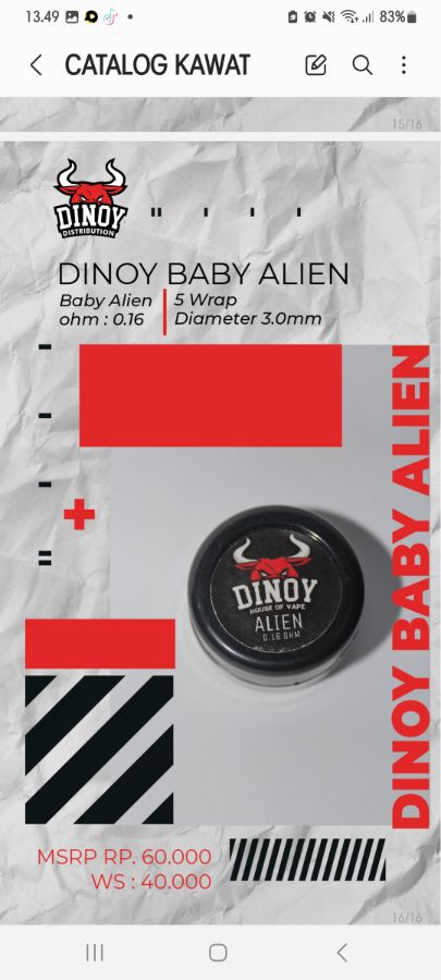Alien dinoy 
