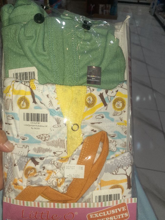 Jamper little q bk kaki topi M