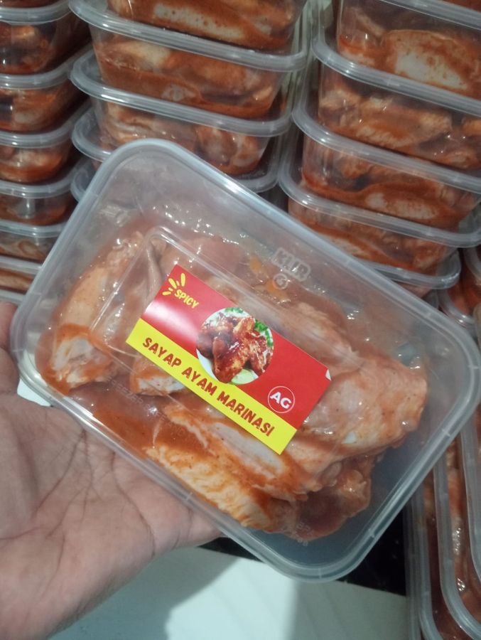 Spicy wings box 350g