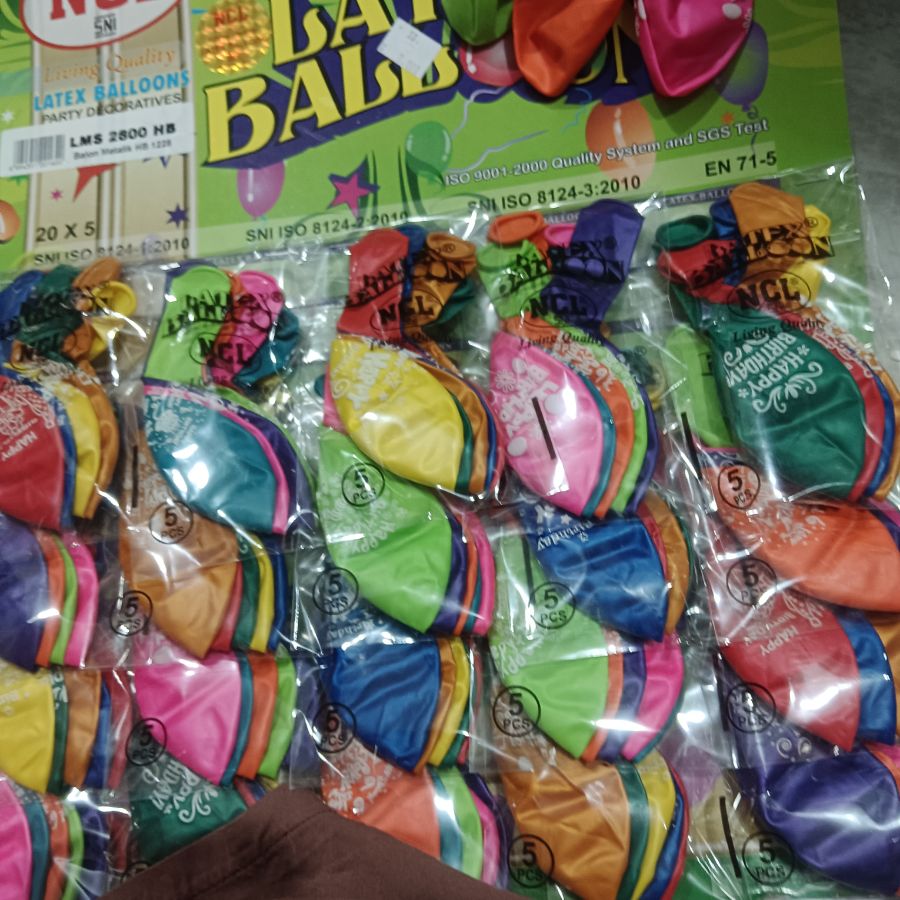 Balon Ultah Isi 5