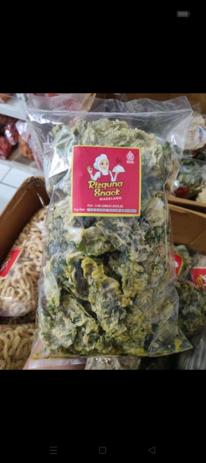Keripik bayam rizquna