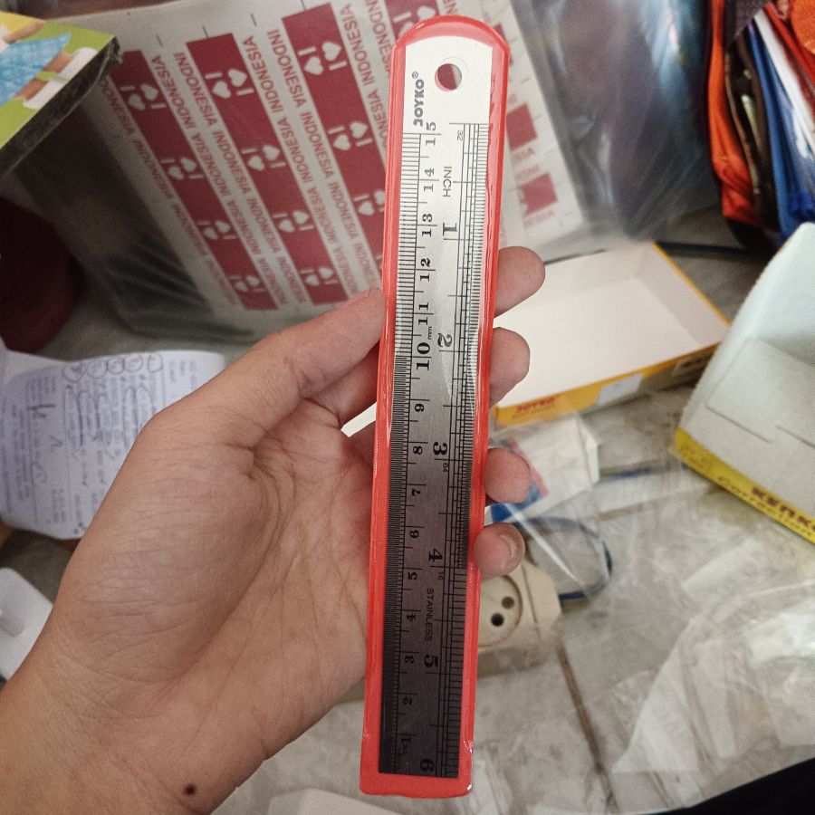 Penggaris Besi Joyko 15cm