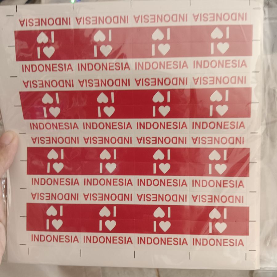 Stiker Merah Putih 
