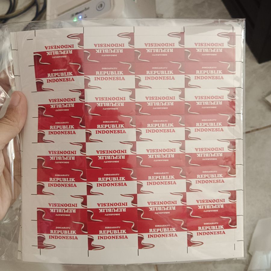 Stiker Merah Putih 