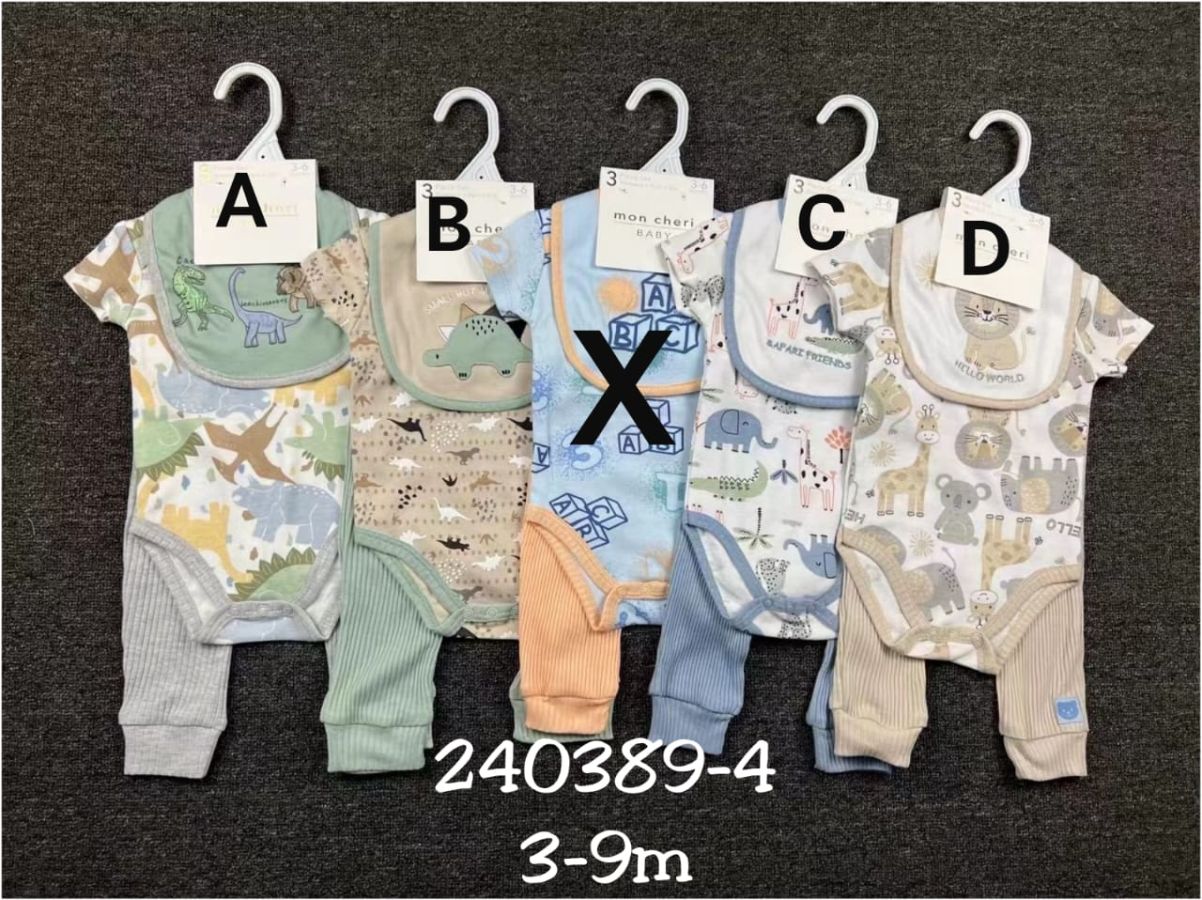 Set hanger dino bib carter