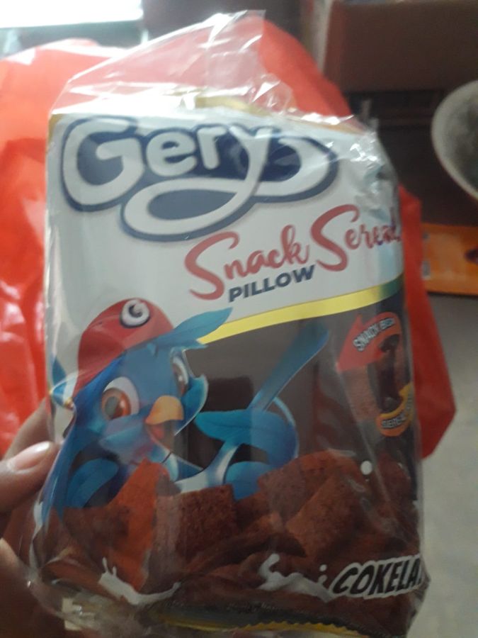 Gery Snack Sereal pillow