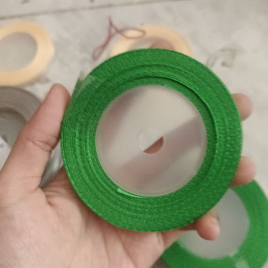 Pita Satin 1/4cm /Hijau