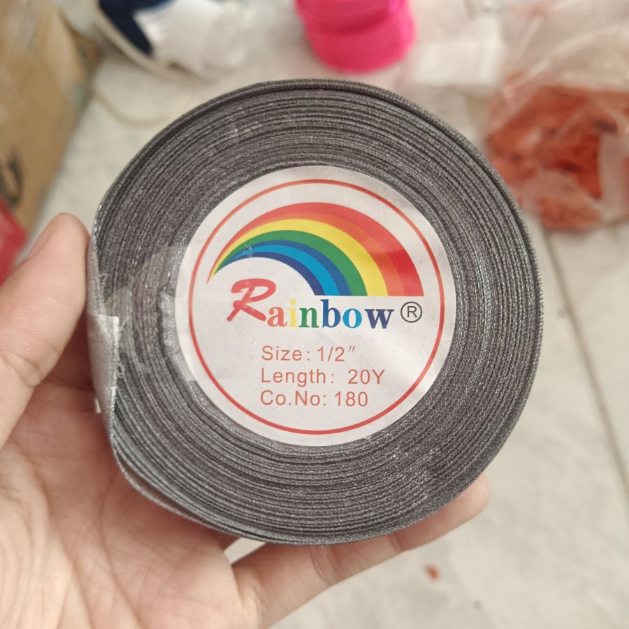 Pita Satin 1/2cm /Abu