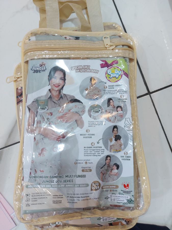 Gendongan sling jungle baby joy