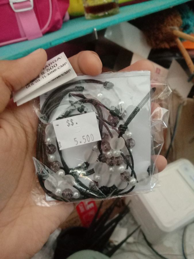 Gelang tali manik campur