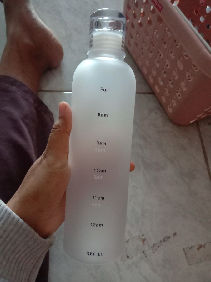 Botol Aestetik Doff Putih 500ml