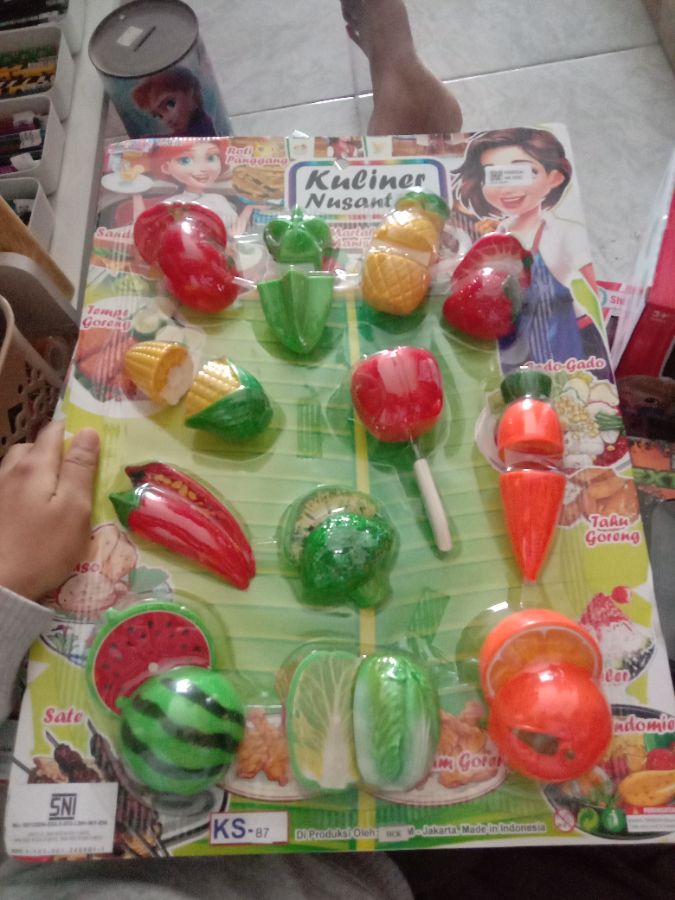 Mainan Set sayuran