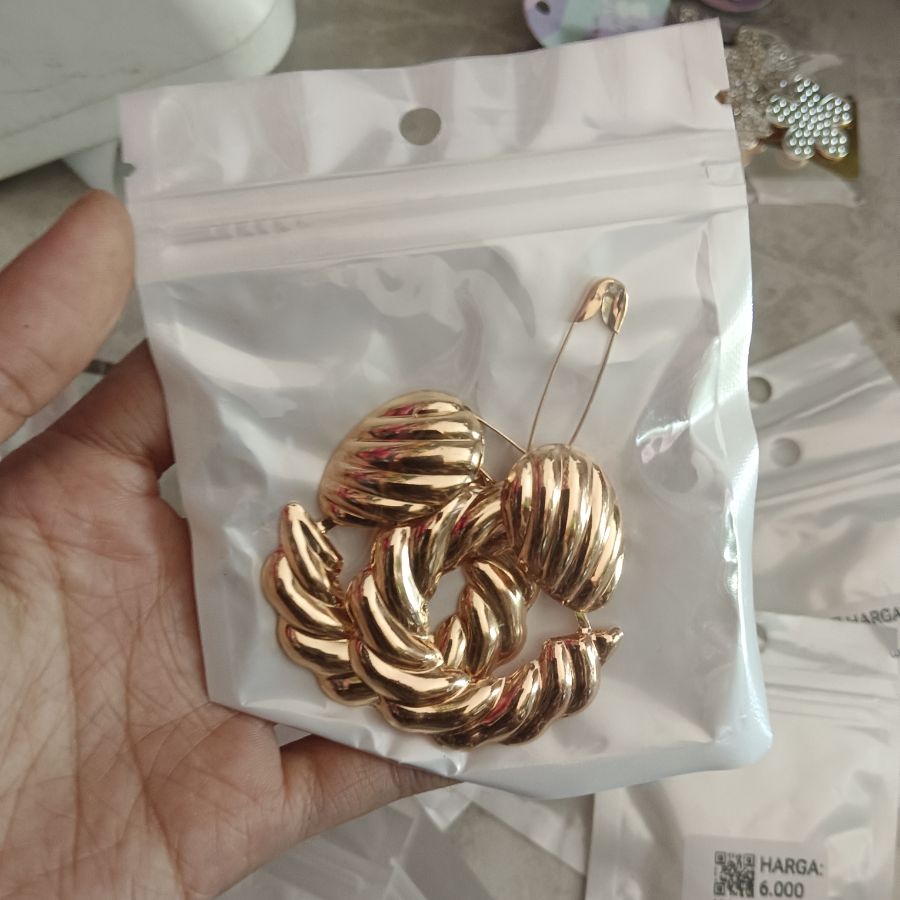 Anting Hijab/Gold 