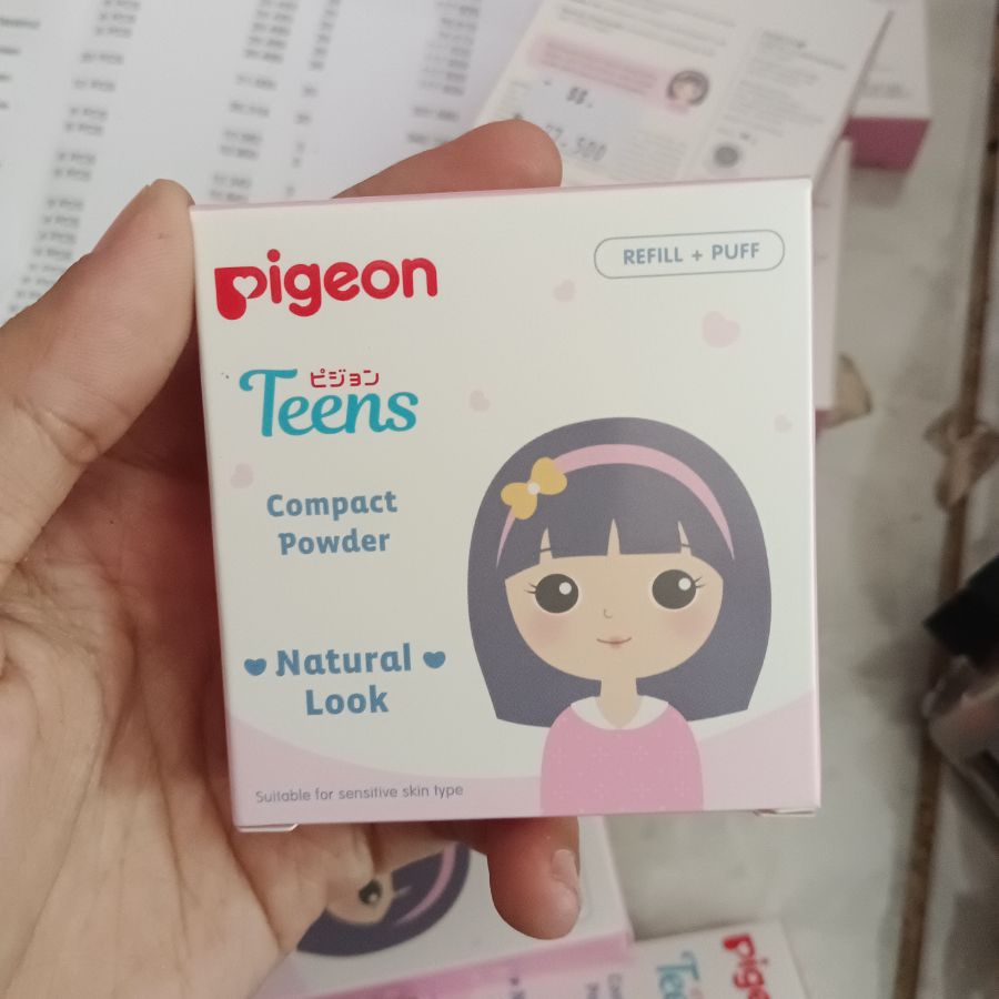 Pigeons Teens Compact Powder Refill Natural Look/Beige