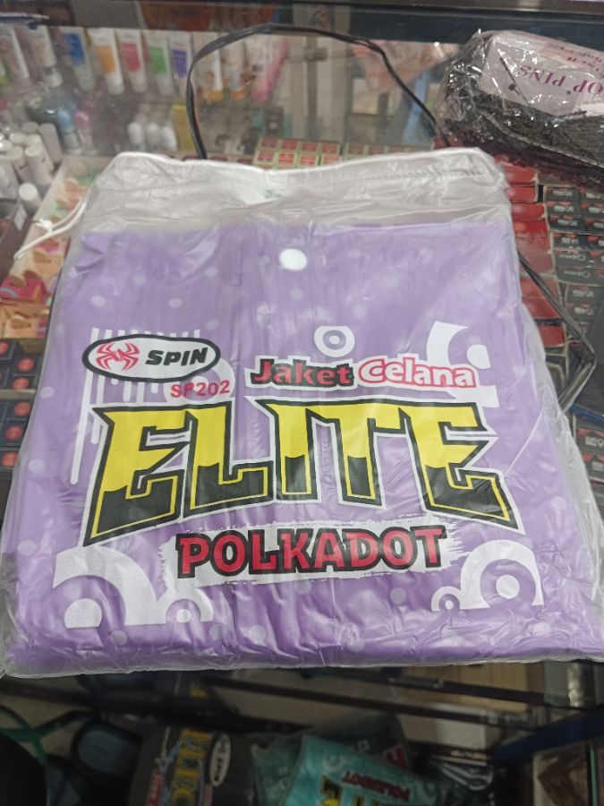 Jas Hujan Spin Jaket Celana Elite Polkadot