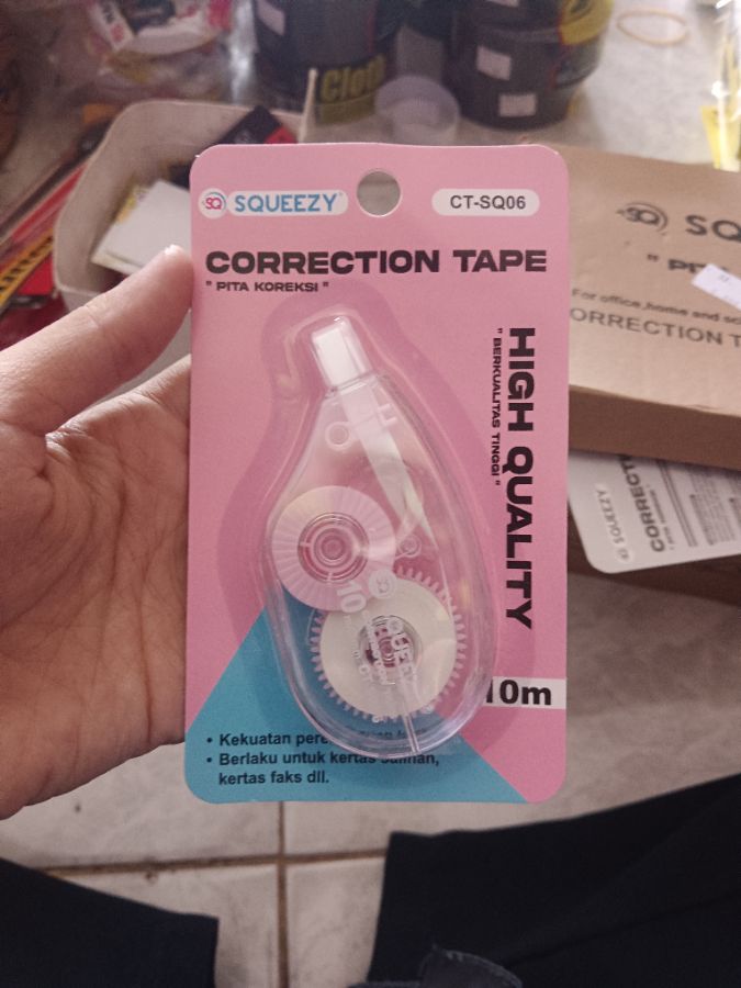 Squeezy - Correction Tape CT SQ06 uk. 10m - Mix - Ecer