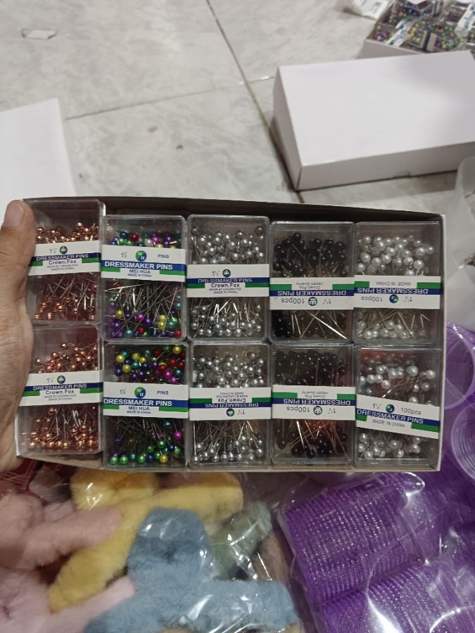 Dressmaker Pins Crown Fox Jarum Pentul Mix