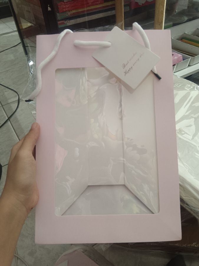 Paperbag Transparant Purple