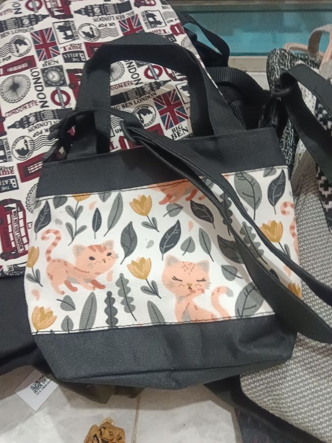 Tas Tali Canvas Sablon 