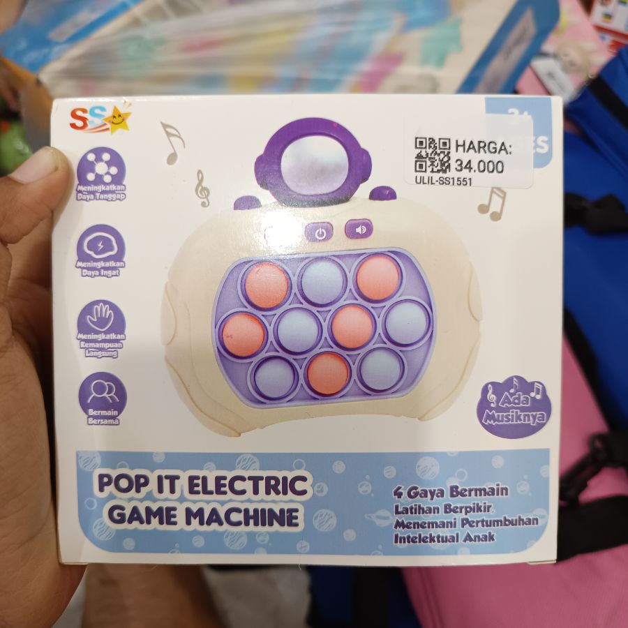 Omega - Mainan POP IT Elektrik Light SS1551 - Mix - Kecil