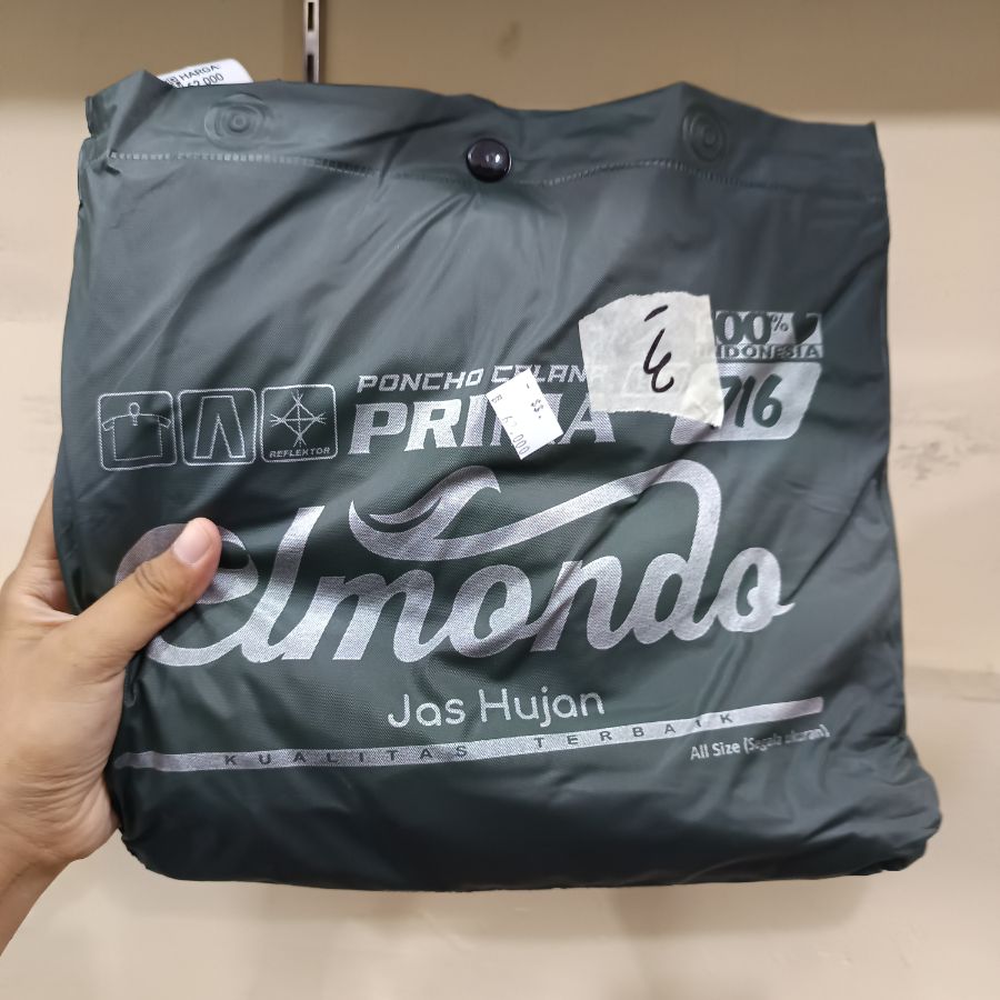Elmondo Jas Hujan - Dewasa - Mix - Polos Hitam
