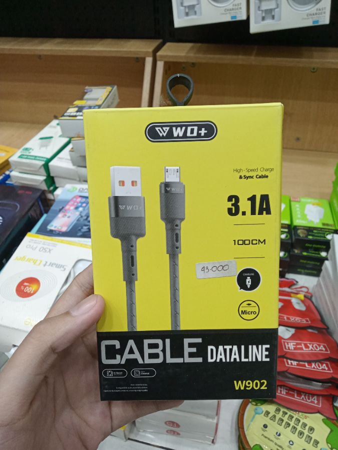 KABEL DATA/WO+ W902/MICRO/100CM/3.1A