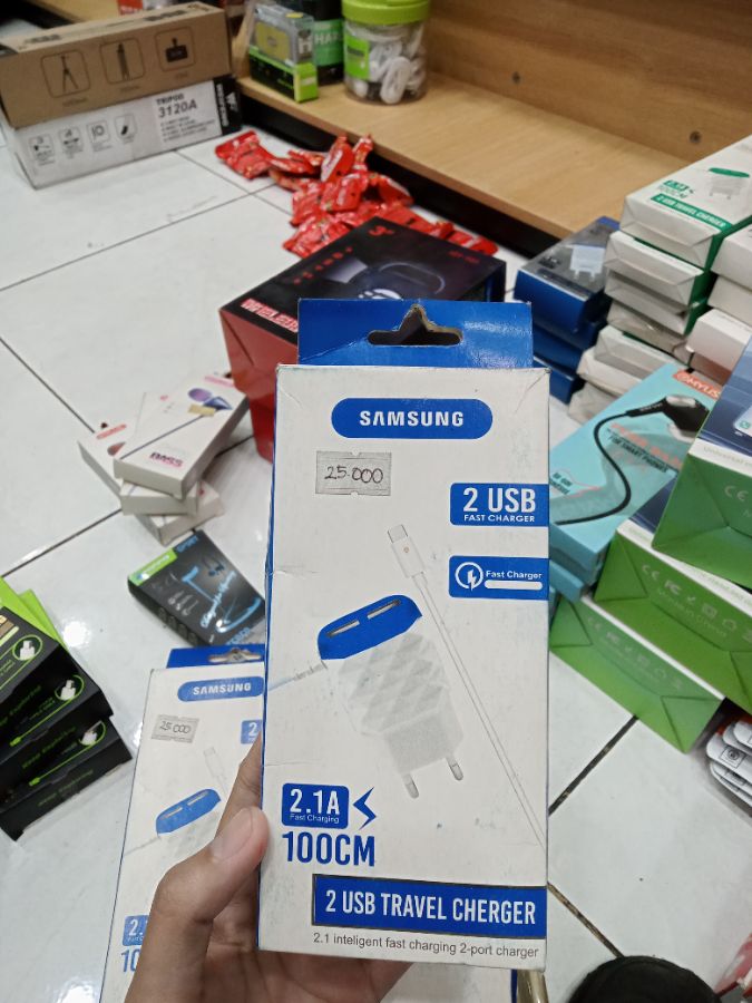 TRAVEL CHARGER/SAMSUNG/MICRO/2USB/2.1A