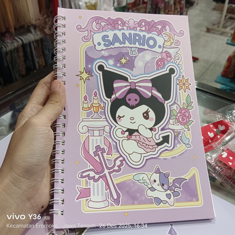Note Book Ring Karakter Kuromi