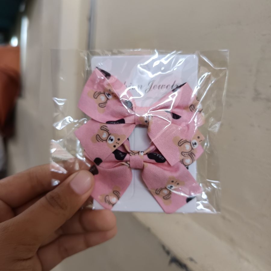 Jepit Rambut Pita Polkadot