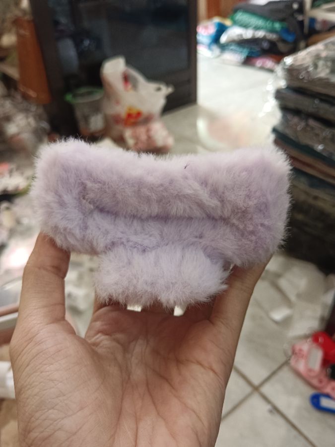 Jedai Rambut Kotak Bulu/ Ungu