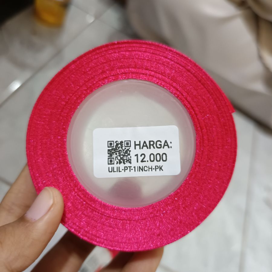 Pita Satin/1 Inchi/Pink