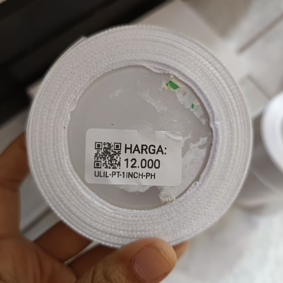 Pita Satin/1 Inchi/Putih
