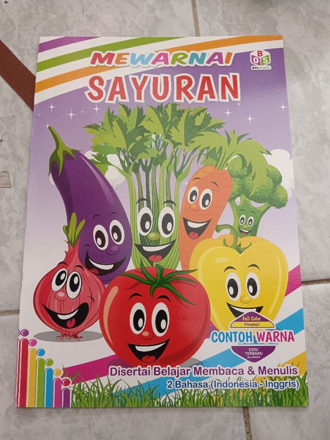 Buku Mewarnai anak Bos Creative
