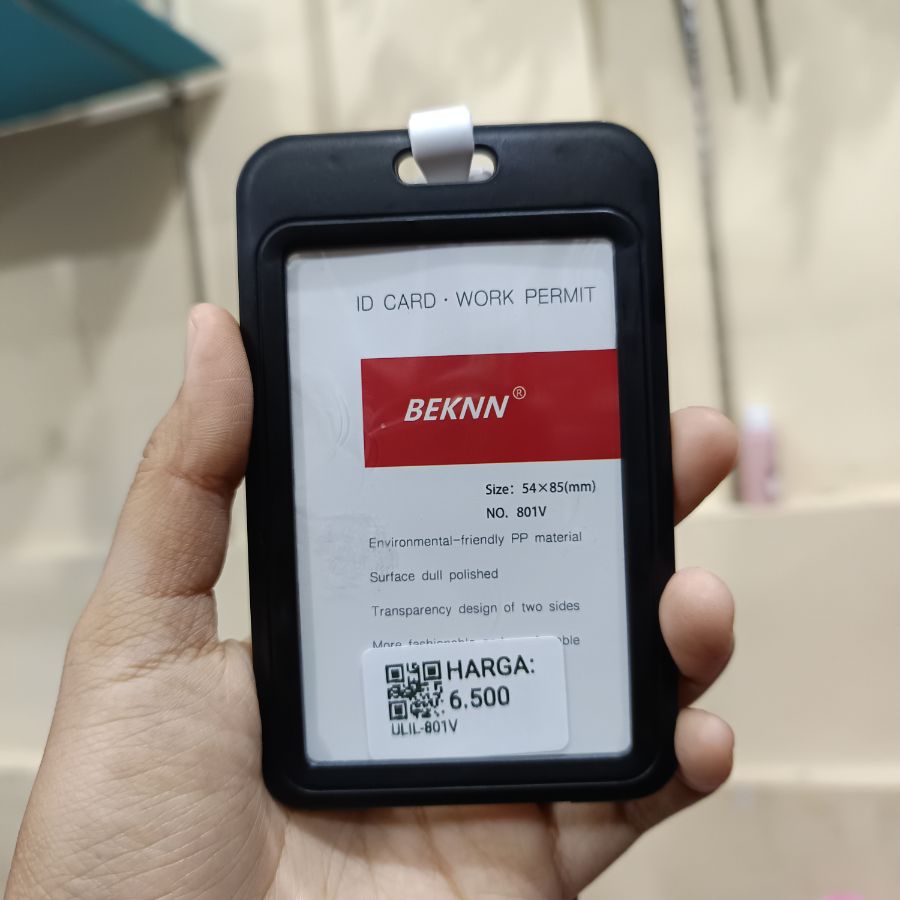 Id Card/ Work Permit/ Hitam Abu