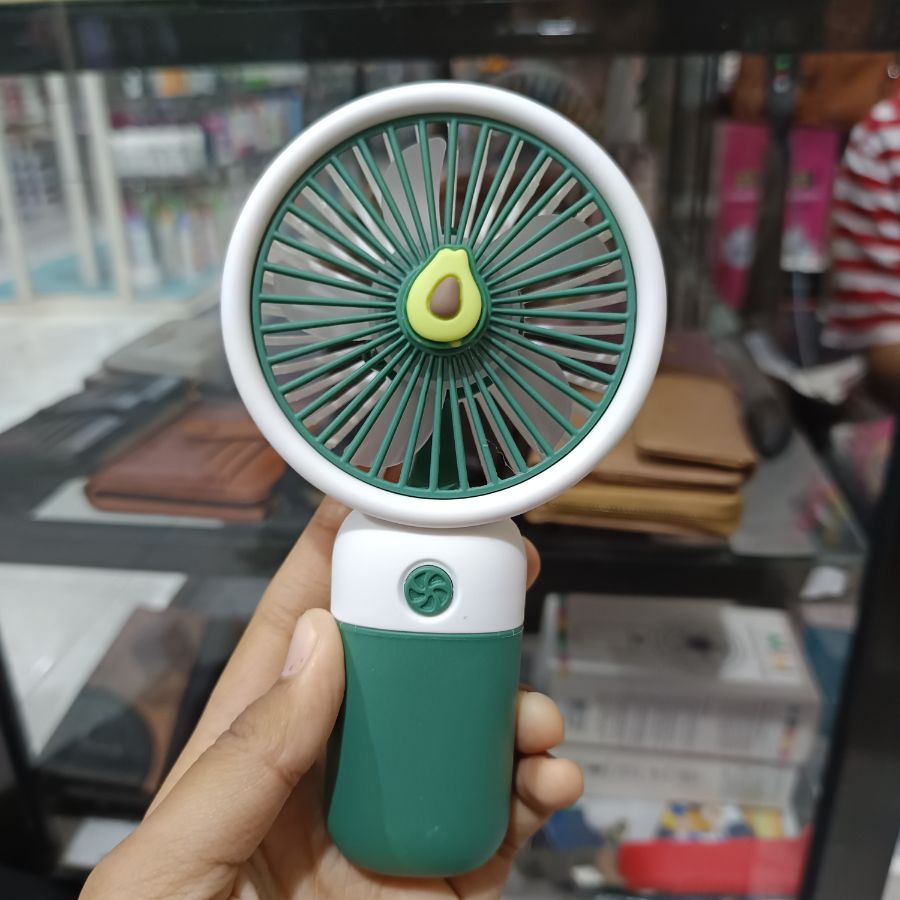 Mini Handheld Fan/ Buah/ Hijau