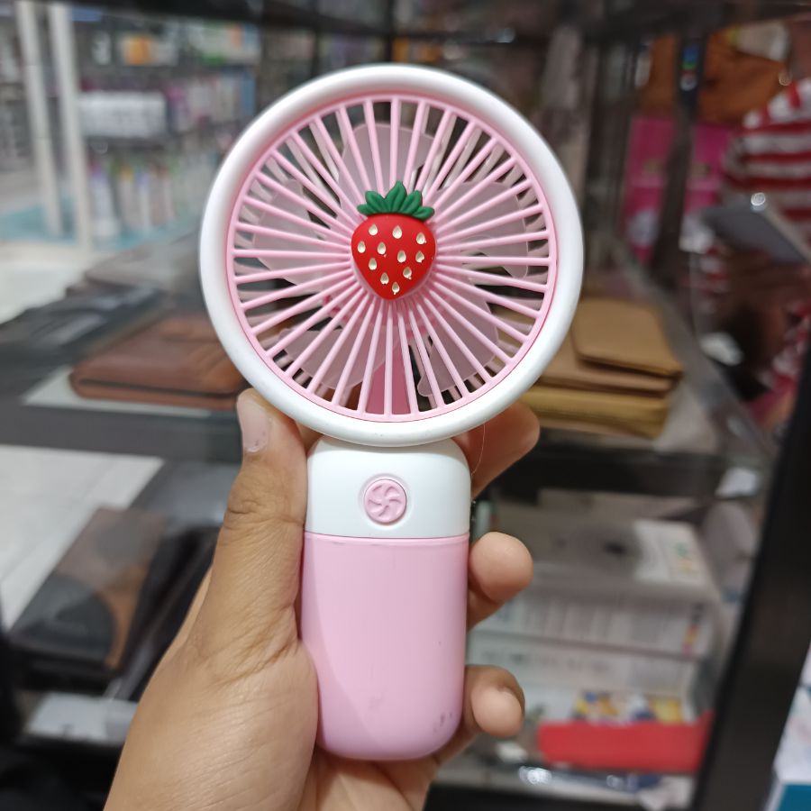 Mini Handheld Fan/ Buah/ Pink