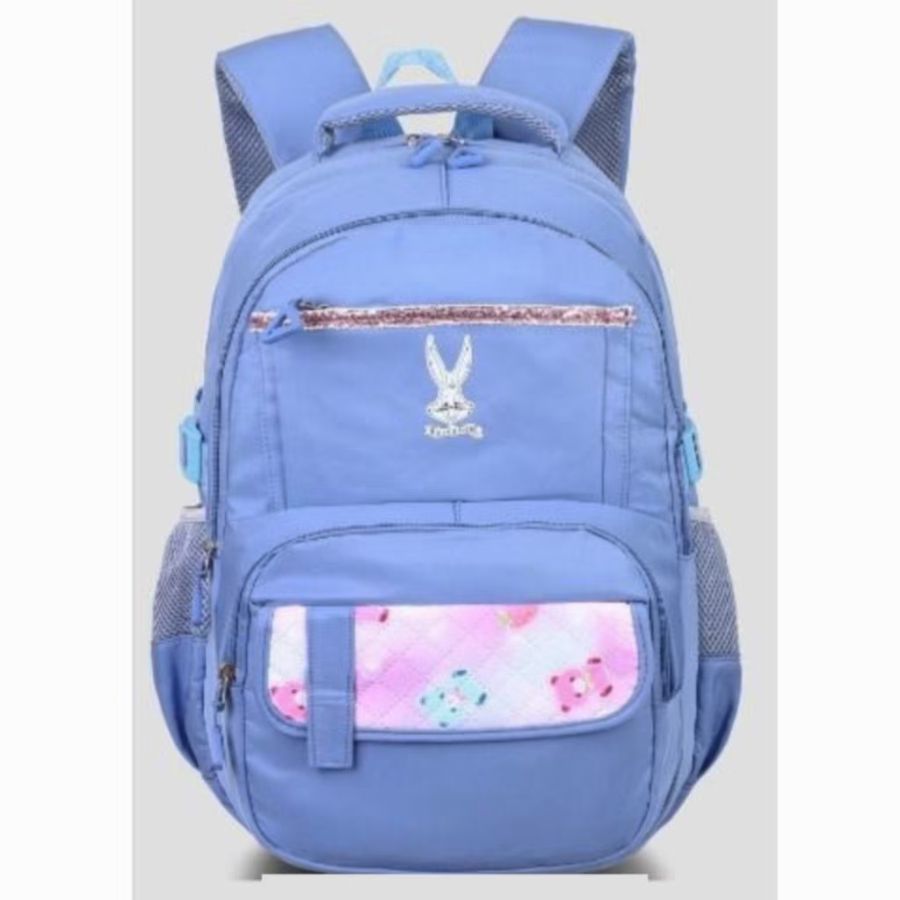 Tas Ransel Backpack Sekolah Anak Perempuan Silver Girl Original Janira 73614S-Biru