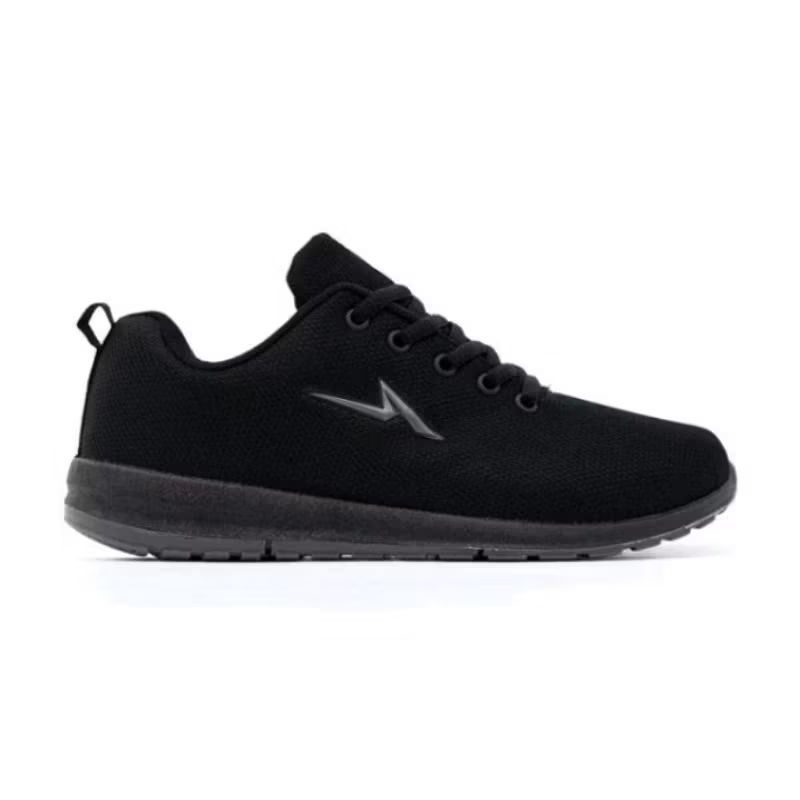 SEPATU SEKOLAH ANAK SD SMP SMA / SEPATU ANDO HITAM PUTIH HITAM POLOS TALI