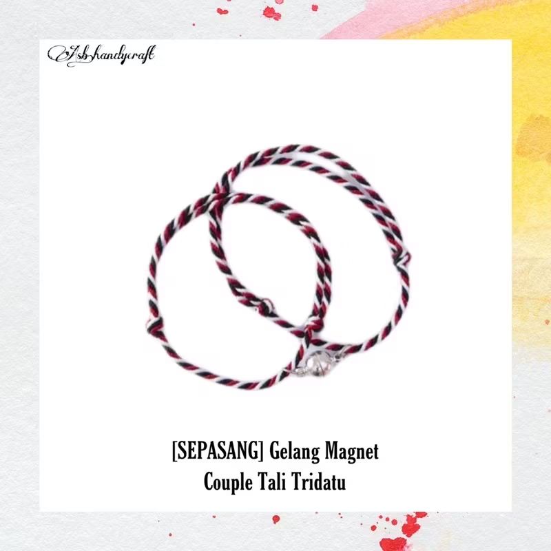 Gelang Magnet Couple Tali Tridatu (Sepasang)