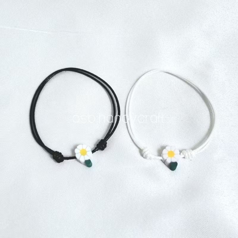 ASB Gelang Tali Korea Premium Waterproof Mote Flower premium grade a Double