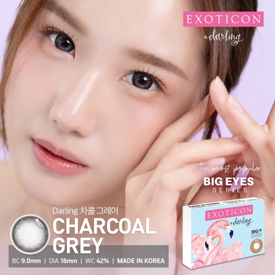 Darling Softlens - Charcoal Grey - 16mm
