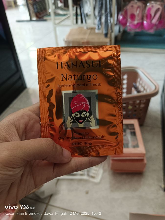 Hanasui Naturgo Lightening Peel Off Mask 10gr