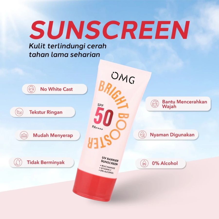 OMG Bright Booster UV Barrier Sunscreen SPF 50