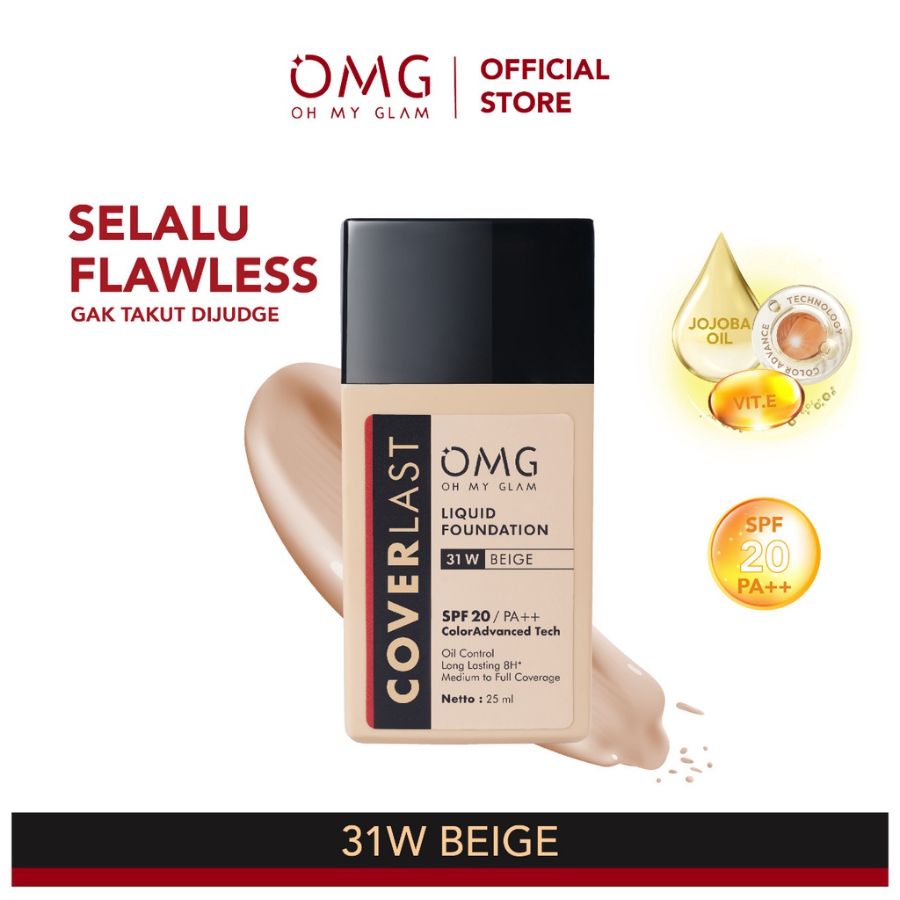OMG Coverlast Liquid Foundation No.31W Beige 25ml