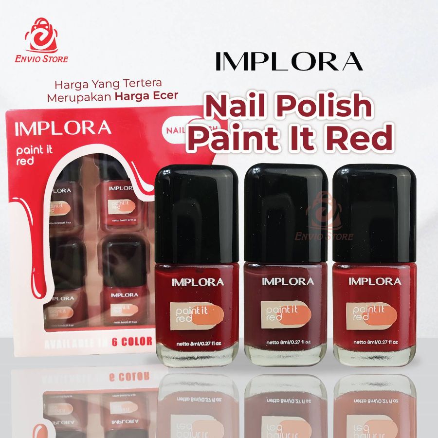 Implora Nail Polish Paint It Red