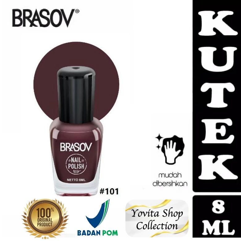Brasov Nail Polish Maroon 2 No.101