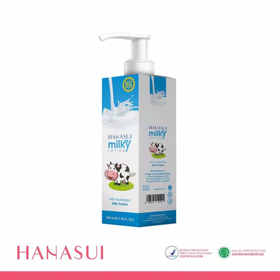 Hanasui Milky Lotion With Hydrolized Milk Protein