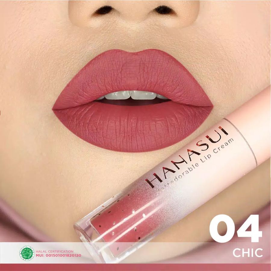 Hanasui Mattedorable Lip Cream No.04 Chic
