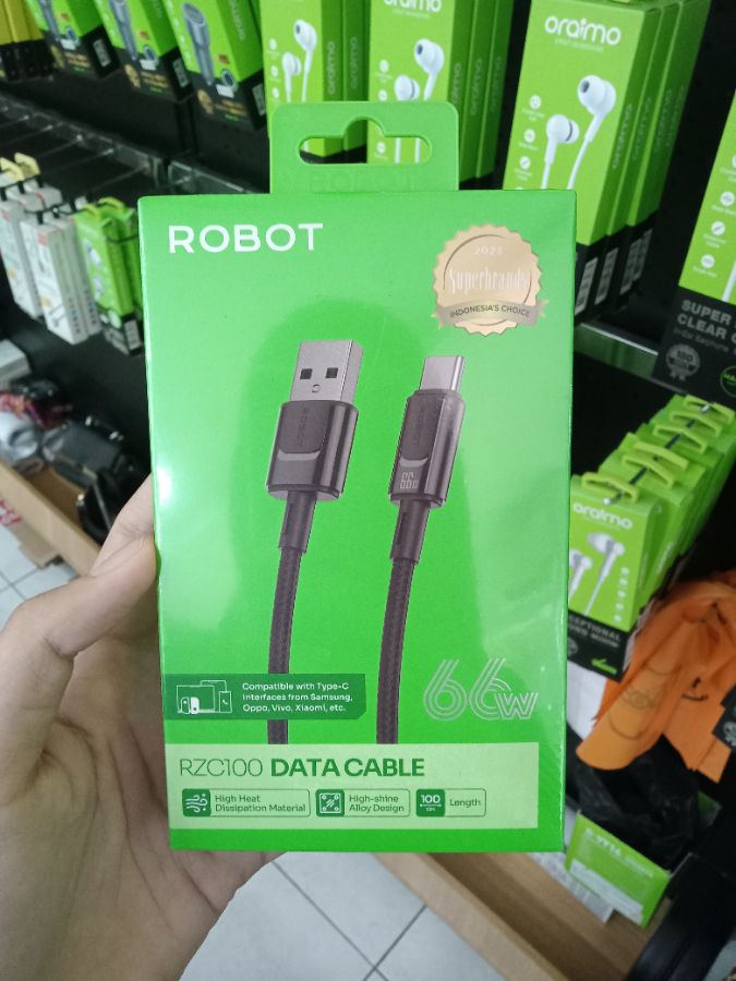 Kabel Data/ROBOT RZC100/TYPE-C/66W/100CM (NEW)