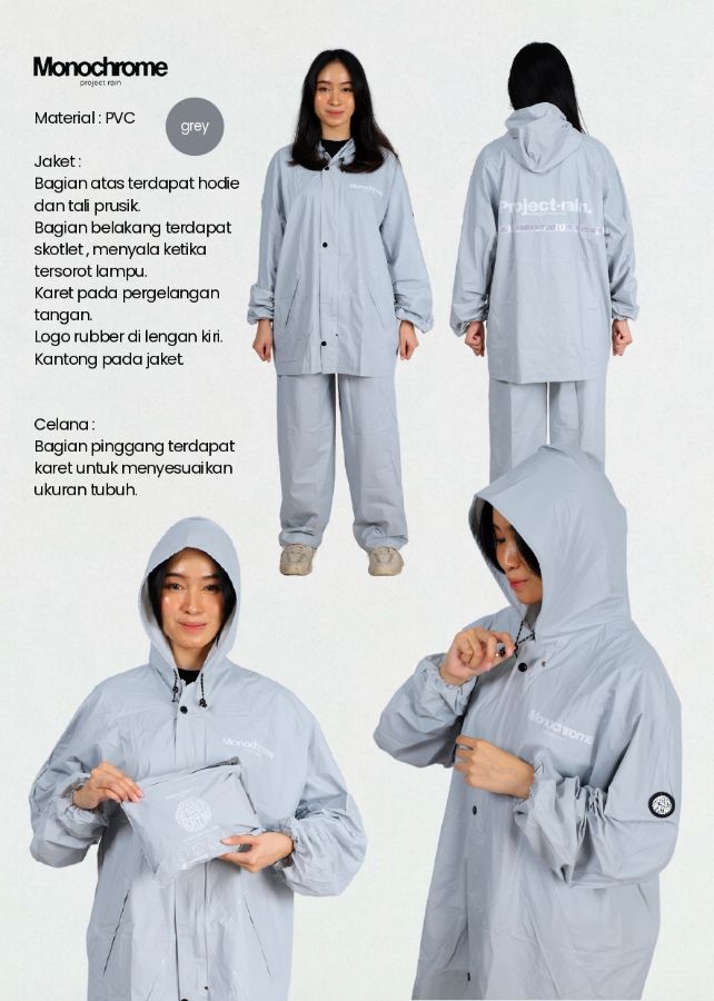 Raincoat Monochrome Grey
